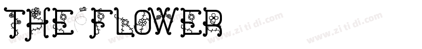 the flower字体转换